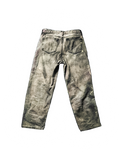 Jeans Denim Grigio di seconda mano Baggy Customizzato.