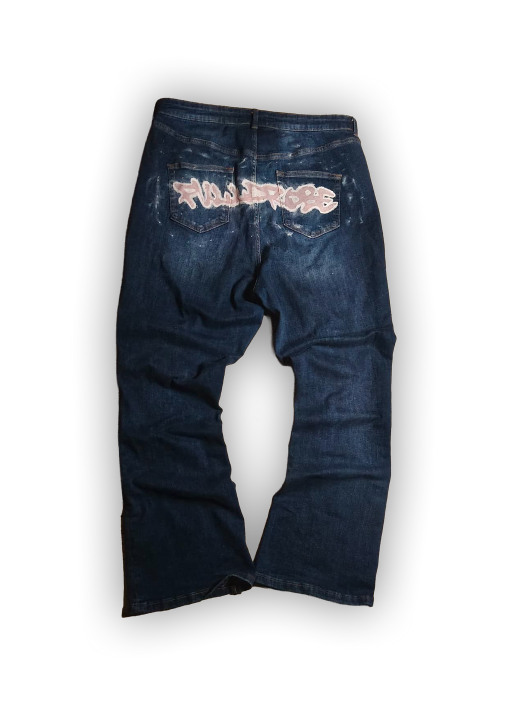 Jeans Flared unisex customizzato.